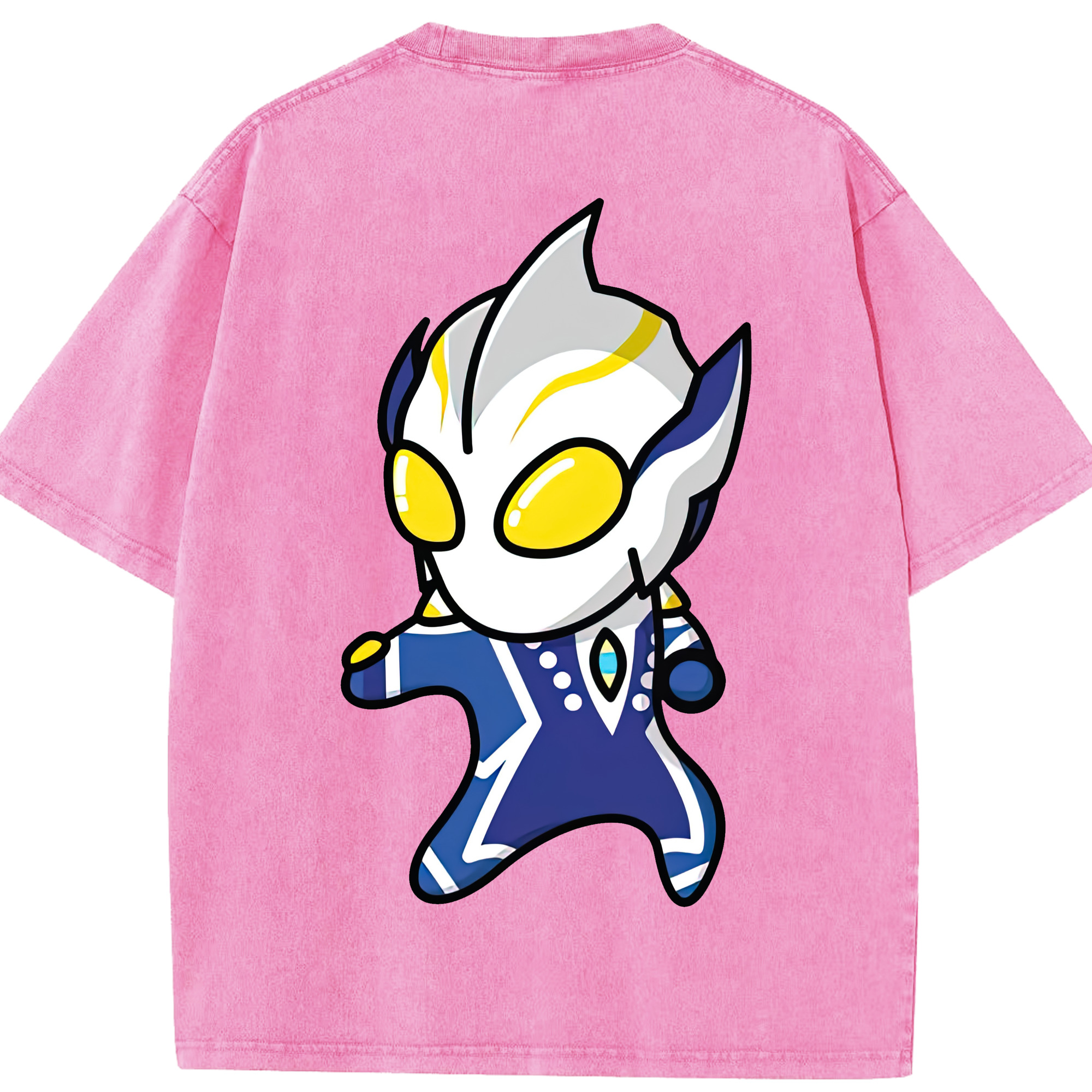 （画像用） ウルトラマン Ultraman 綿100% ヴィンテージ風 半袖Tシャツ（背面プリント）
